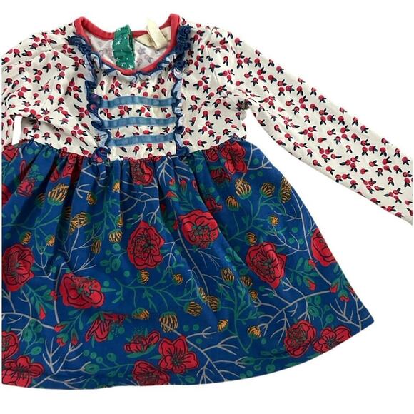 Matilda Jane Girl's Floral Winter Berry Make Believe Holiday Top Size 18-24M - Picture 3 of 7